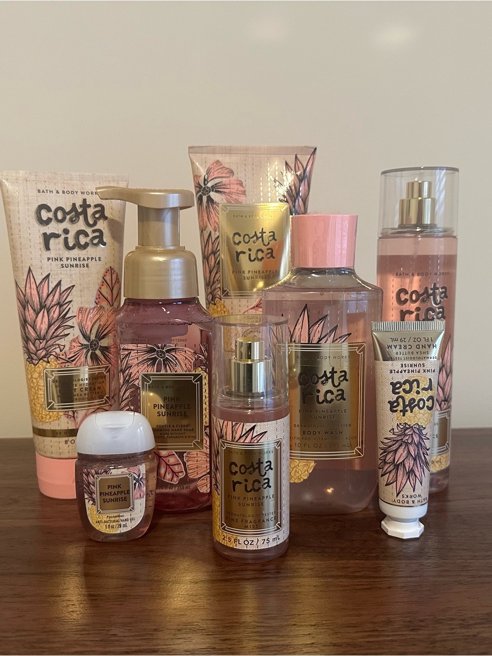 Bath & Body Works Costa Rica Pink Pineapple Sunrise 8-piece Set - Picture 2 of 3